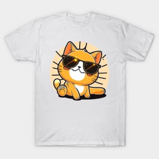 Cat wearing sunglasses T-Shirt